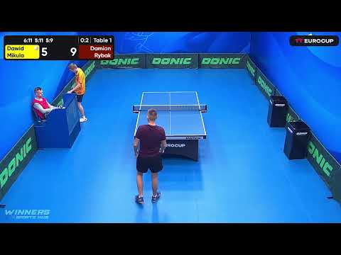 18:25 Dawid Mikula 0:3 Damian Rybak 11.05.2023 | TT Euro.Cup Poland Star