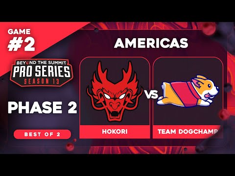 Hokori vs DogChamp Game 2 - BTS Pro Series 13 AM: Phase 2 w/ rkryptic & neph
