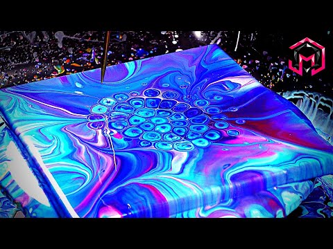 GALAXY CHAMELEON Pour Acrylic Pouring for Beginners and Fluid Art Therapy