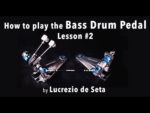 How to play the Bass Drum Pedal by Lucrezio de Seta - Lesson #2 - DOUBLE STROKES