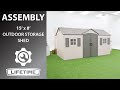 Lifetime 15' x 8' Outdoor Storage Shed | Lifetime Assembly Video