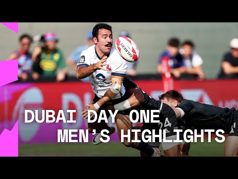 Spain STUN in Dubai! | HSBC SVNS Dubai 2024 | Day One Men's Highlights