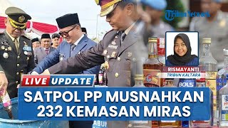 Satpol PP Tana Tidung Musnahkan 232 Kemasan Miras, Tindak Tegas Peredaran Minuman Beralkohol Ilegal