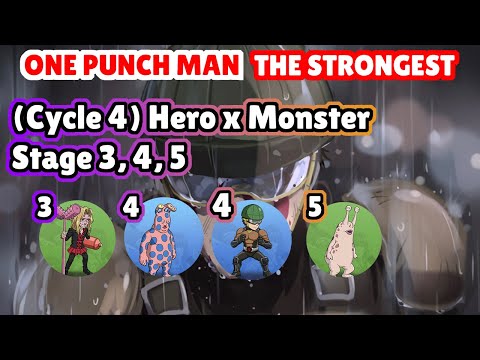 Cycle 4 Hero x Monster Stage 3, 4, 5 Dark Matter, Mumen Rider, Slugrus | One Punch Man The Strongest