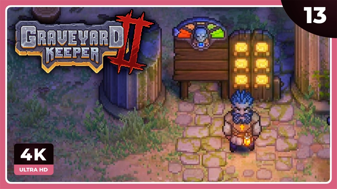 GK #13 | MÁQUINA ANTIPÁNICO | GRAVEYARD KEEPER 2 Gameplay Español