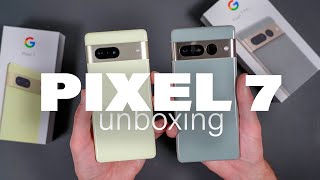 Google Pixel 7 Pro and Google Pixel 7 Unboxing, Tour, Comparison!