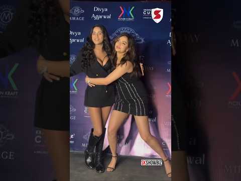 Poonam Pandey & Divya Agarwal Spotted Today at Birthday Party 🔥 #poonampandey #divyaagrawal #shorts