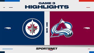 NHL Game 3 Highlights | Jets vs. Avalanche - April 26, 2024
