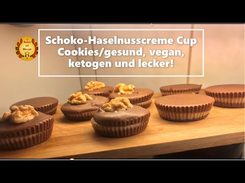 , title : 'Schoko-Haselnusscreme Cup Cookies/gesund, vegan, ketogen und lecker!'
