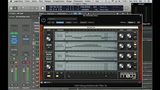 Video thumbnail for UAD universal audio MOOG MULTIMODE FILTER XL plugin test and review by RBA-PRODUCTION