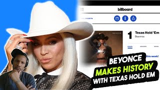 Beyoncé Makes History 1st Black Woman To Debut at #1 On Billboard Charts with TEXAS HOLD 'EM
