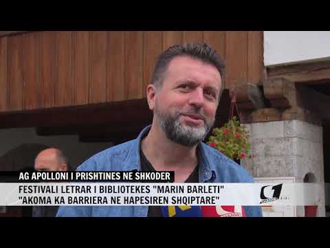 AG APOLLONI I PRISHTINES NE SHKODER, FESTIVALI LETRAR I BIBLIOTEKES ''MARIN BARLETI''