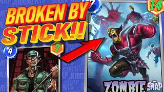 Stick COMPLETELY CRACKS Zombie Galacti! Play the New OP Deck! Marvel Snap