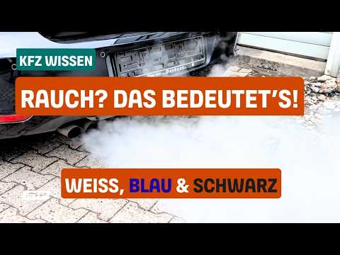 Warum raucht mein Auto? – Ursachen von weißem, blauem & schwarzem Rauch erklärt! 🔧💨