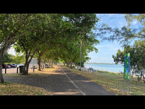 4K Darwin City Walking Tour 2023 - Morning Walk in Scenic East Point Reserve and Lake Alexander