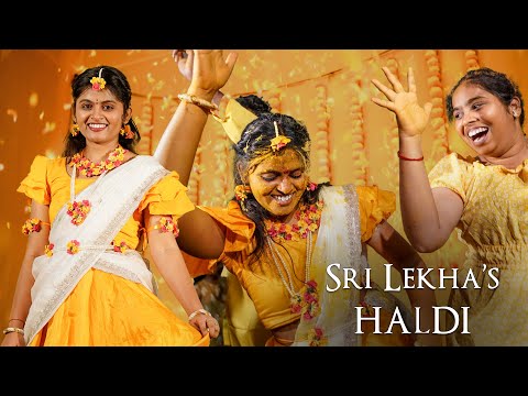 The Most Energetic Haldi Ever! | Srilekha’s Haldi Highlights 💃🌼 | Abhiman Photography | 2025