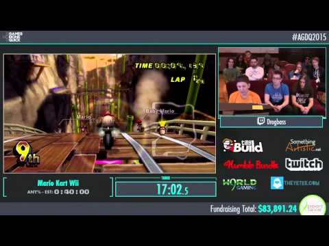 Mario Kart Wii by drog in 39:37 - AGDQ2015 - Part 5