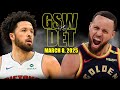 Golden State Warriors Vs Detroit Pistons Full Game Highlights March 8 2025 NBA Regular Season