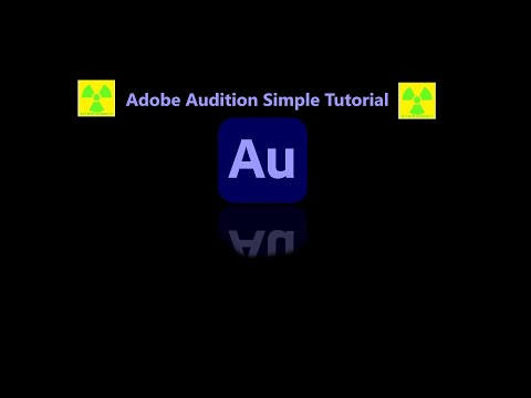 Adobe Audition Simple Tutorial for beginners 2022