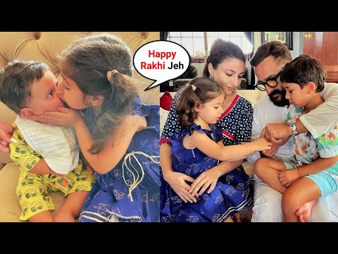 Kareena Kapoor Second Son Jehangir Ali Khan First Rakhi Celebration With Sister Inanya Khemmu