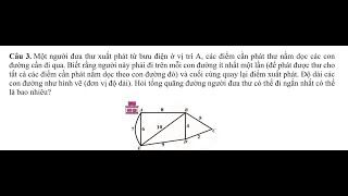 SỞ GDĐT HÀ NỘI: Tìm đường đi ngắn nhất dựa vào đường đi euler