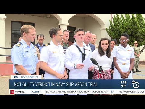 Sailor found not guilty in fire that destroyed USS Bonhomme Richard