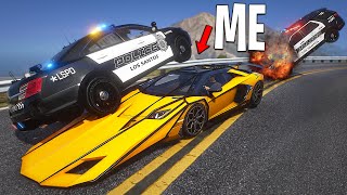 Lamborghini Flip Car Trolls Cops.. GTA RP
