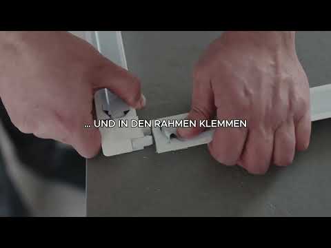 Insektenschutz ohne Bohren – Plisstek Klicksystem