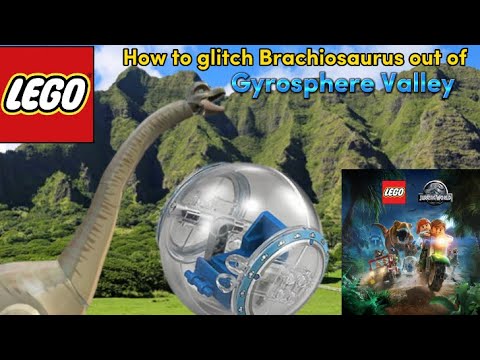 How to glitch a Brachiosaurus out of Gyrosphere Valley in Lego Jurassic World! 🦕 || Tutorial Video