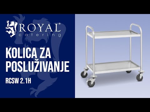 videozapis - Kolica za posluživanje - 2 police - do 150 kg