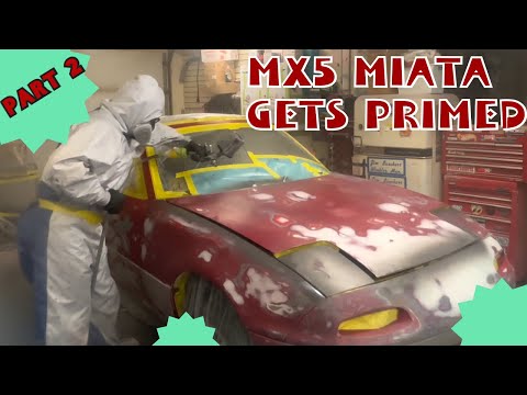 PAINT Like a PRO In your GARAGE! (SPRAYING PRIMER) Part 2