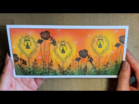Poppies by Lamplight by Jo Rice - A Lavinia Stamps Tutorial