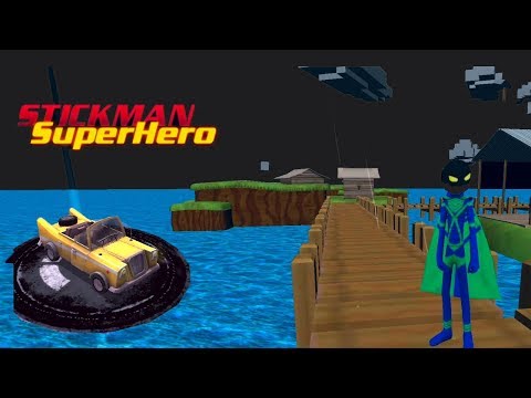 STICKMAN SUPERHERO - fun and free game, android gameplay