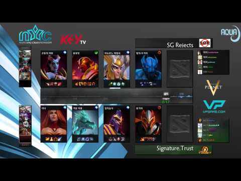 Nanyang Championships 동남아 예선 1라운드 Signature.Trust vs Singapore Rejects 1경기