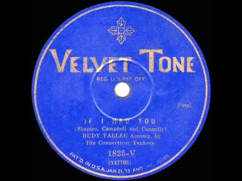 1929 HITS ARCHIVE: If I Had You - Rudy Vallee