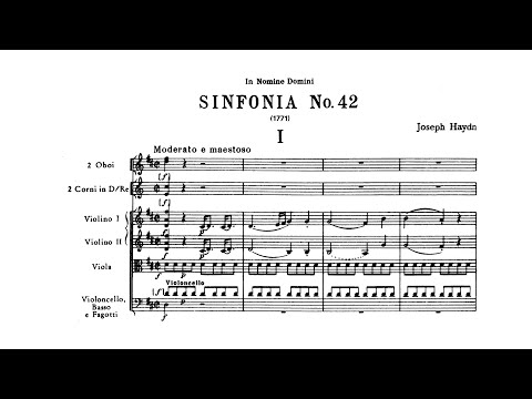 Haydn: Symphony No. 42 in D major (with Score)