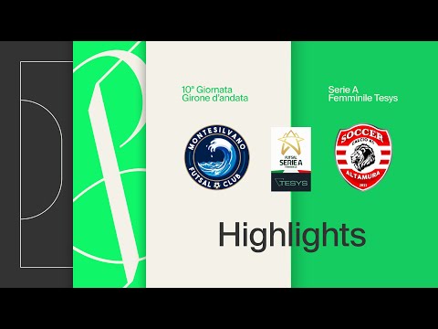 Montesilvano Futsal Club 1-4 Soccer Altamura | Goals and highlights | Matchday 10 | Serie A Tesys...
