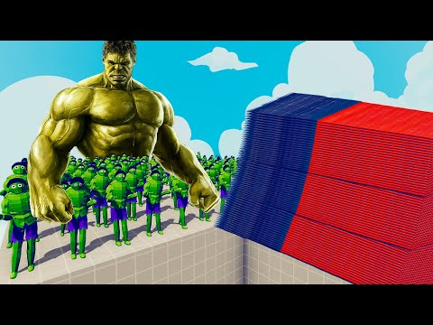 200x HULK + 1x GIANT vs EVERY GOD - Totally Accurate Battle Simulator TABS