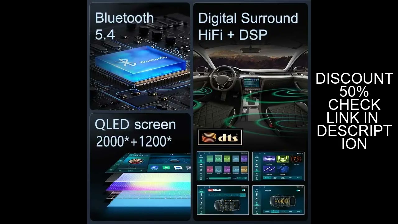 Android 14 Wireless CarPlay Android Auto For Peugeot 307 307CC 307SW 2002-2013 Car Radio Car Intelli