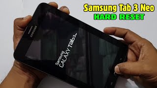 Samsung Tab 3 Neo (SM T111) Hard Reset/ Pattern Unlock Easy Trick With Keys