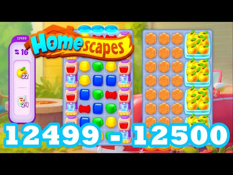 Homescapes Level 12499 - 12500 HD 3 - match puzzle Gameplay | android | IOS | GameGo Game