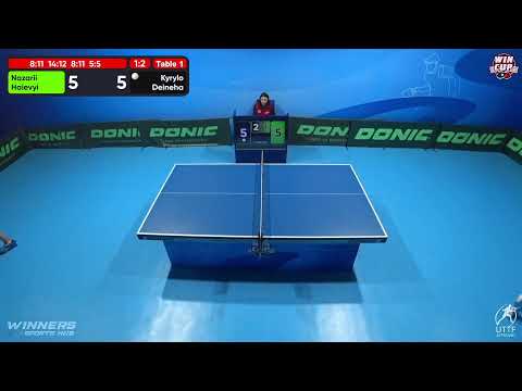 12:30 Nazarii Haievyi 1-3 Kyrylo Deineha West 1 WIN CUP 07.12.2022 | TABLE TENNIS WINCUP