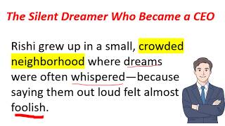 From Silence to Success – The Silent Dreamer Who Became a CEO | English Story + Hindi Explanation