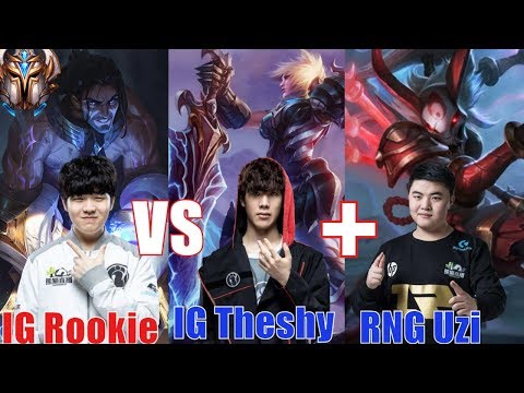 When Uzi Kalista + Theshy Riven vs IG Rookie Sylas KR Solo 2019