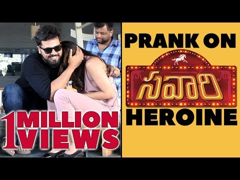 Prank On SAVAARI Movie Heroine Priyanka Sharma With Actor Nandu | Latest Telugu Pranks | FunPataka Video