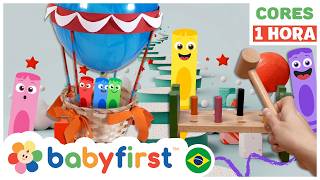 Aprendendo as Cores com a Turma das Cores | Vídeo educativo para crianças | BabyFirst Brasil