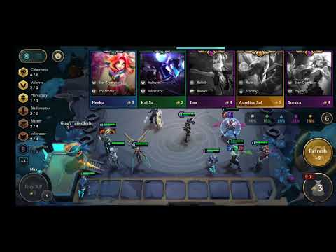 TFT FINAL ROUNDS 6 CYBERNETIC 2 VALKYRIE 3 BLADEMASTER VS. 4 PROTECTOR 3 DARK STAR 2 INFILTRATOR