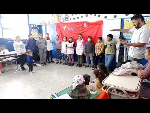 Rap de los departamentos de La Pampa por alumnos de 4to grado, escuela de Metileo.