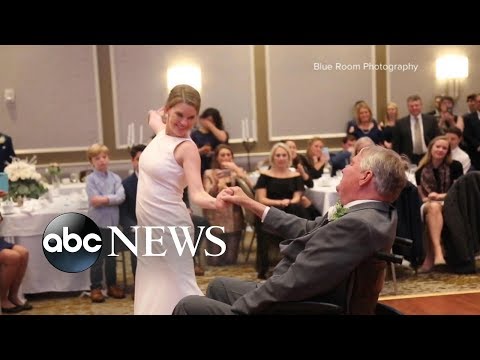 Video of bride dancing at wedding with ill father goes viral
