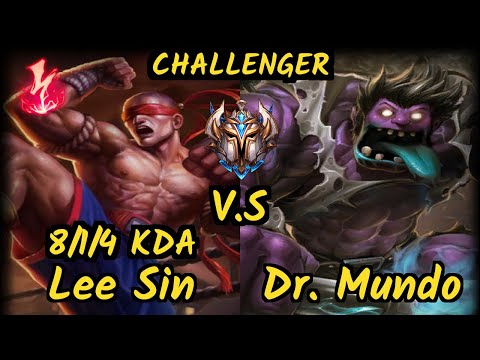 S04 Memento (LEE SIN) vs DR. MUNDO - 8/1/4 KDA JUNGLE CHALLENGER GAMEPLAY - EUW v9.7